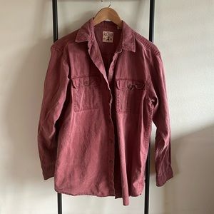 Red Head Brand Co Men’s Red Buttton Down Long Sleeve Utility Top